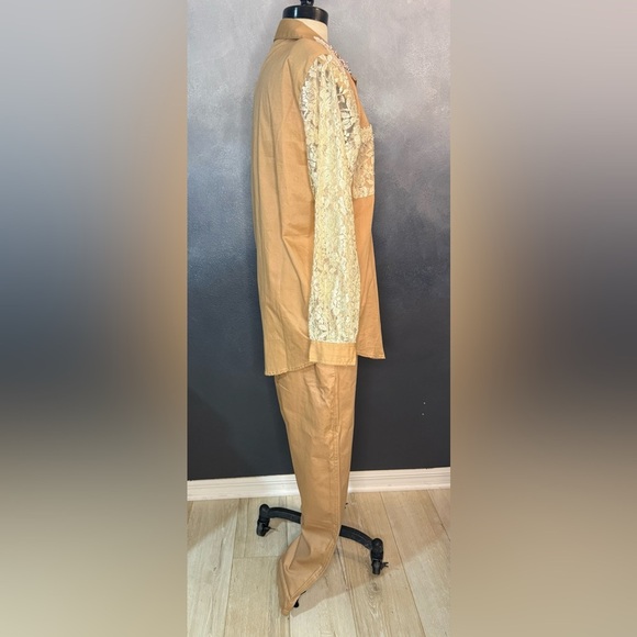 Vintage Lacy Afternoon Two-Piece Set – NWT – Embellished Shirt & Pants - Picture 6 of 15